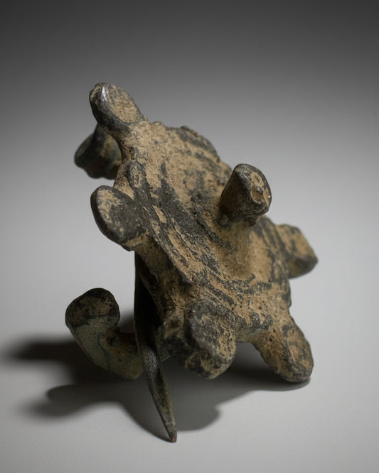 Ancient Roman Decorated Bronze ‘Plate’ Brooch, Intact With Original Pin & Spring - Europe, Eastern Roman Empire, c.100-200AD