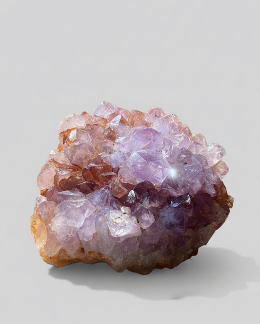 Amethyst Cluster With Iron Oxide ‘Vein’ - Southern Brazil