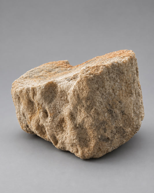 Section of Fossilised Lycopod Tree Root (Stigmaria) - Millstone Grit - Carboniferous Period - Overton, Lancashire, England. (A)