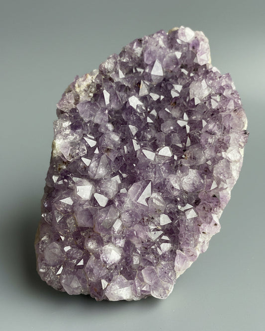 Large Amethyst Crystal Cluster On Matrix. Brazil.