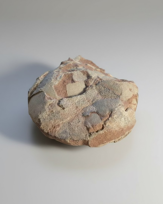 Hadrosaurid Dinosaur Egg with Perfectly Preserved Eggshell Details (Dendroolithus oogenus),China.