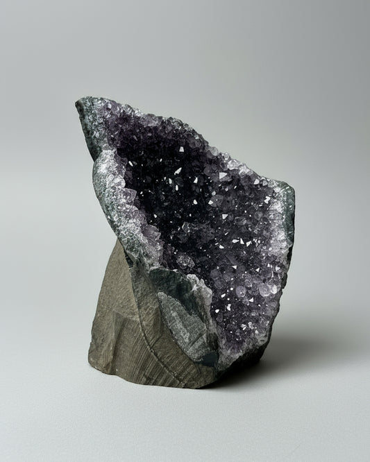 Brazilian Amethyst Cut Base Geode.