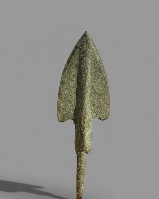 Early Iron Age Luristan Tanged Arrowhead. Ancient Bronze Weapon, c. 1000–650 BC, Iran