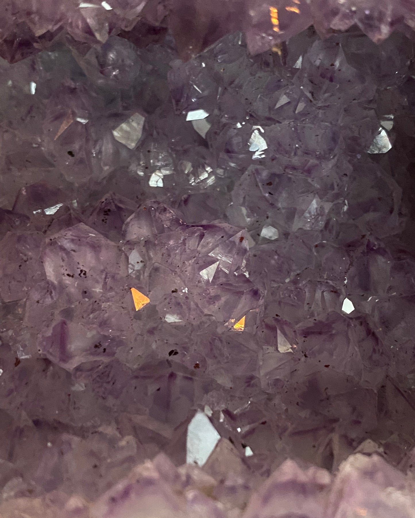 Collector’s Amethyst Cathedral With Huge Terminated Optical Calcite Formation- 10.2KG, Brazil