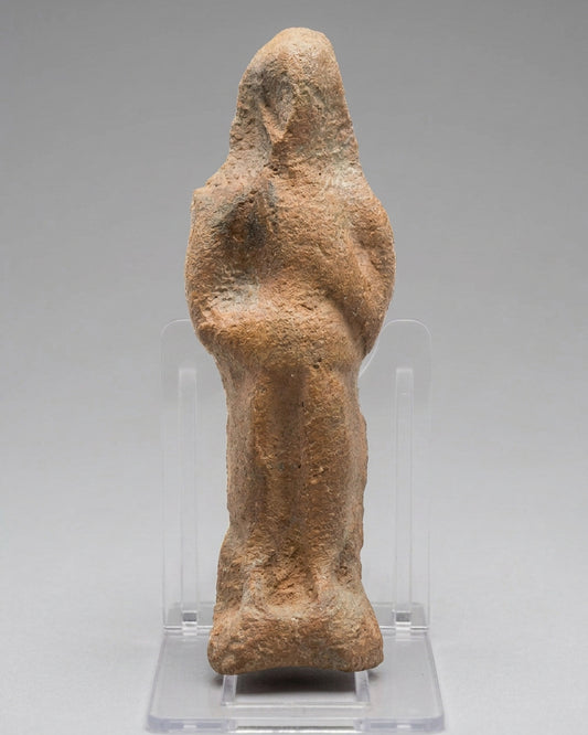 Romano-Egyptian Votive Terracotta Figure of Harpocrates (with Makers Fingerprint on Reverse) Egypt, Early Roman Period - c. 30AD - 200AD