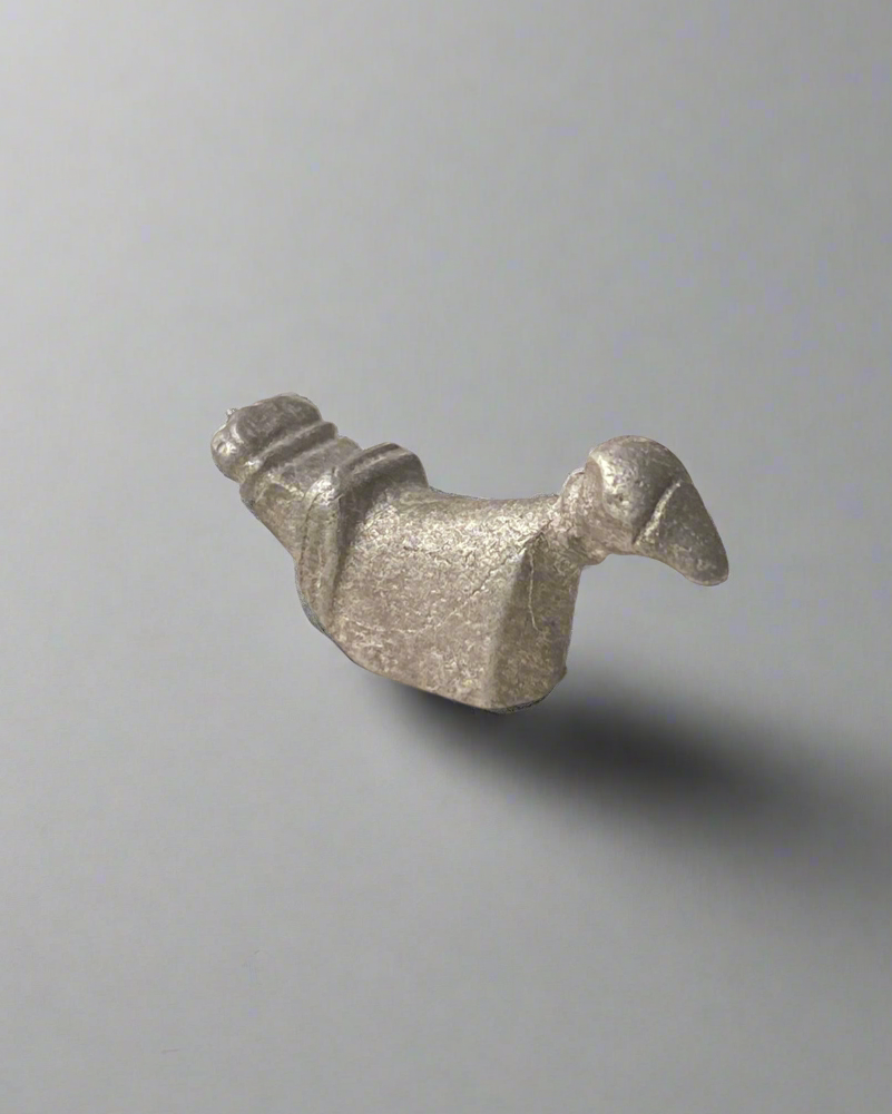 Ancient Romano-Celtic Silver Bird/Duck Amulet, c.100BC-100AD, Late Iron Age/Early Roman Britain