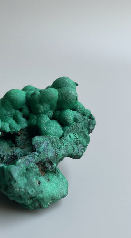 Botryoidal Malachite Specimen, natural form. Congo.