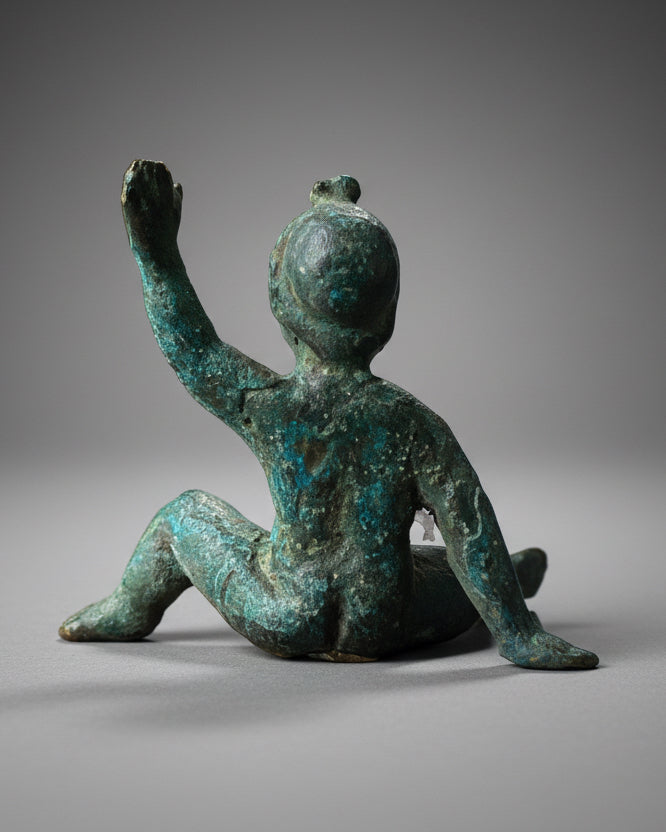 Ancient Roman Bronze Statuette of Eros (Cupid), 100-300AD, Western Roman Empire