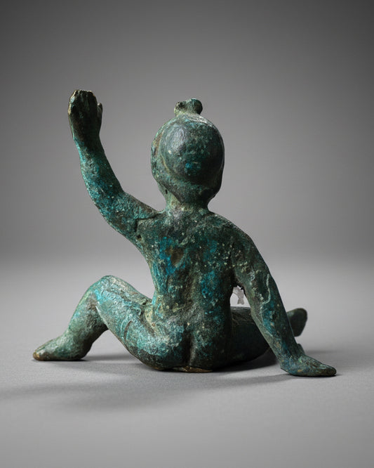 Ancient Roman Bronze Statuette of Eros (Cupid), 100-300AD, Western Roman Empire