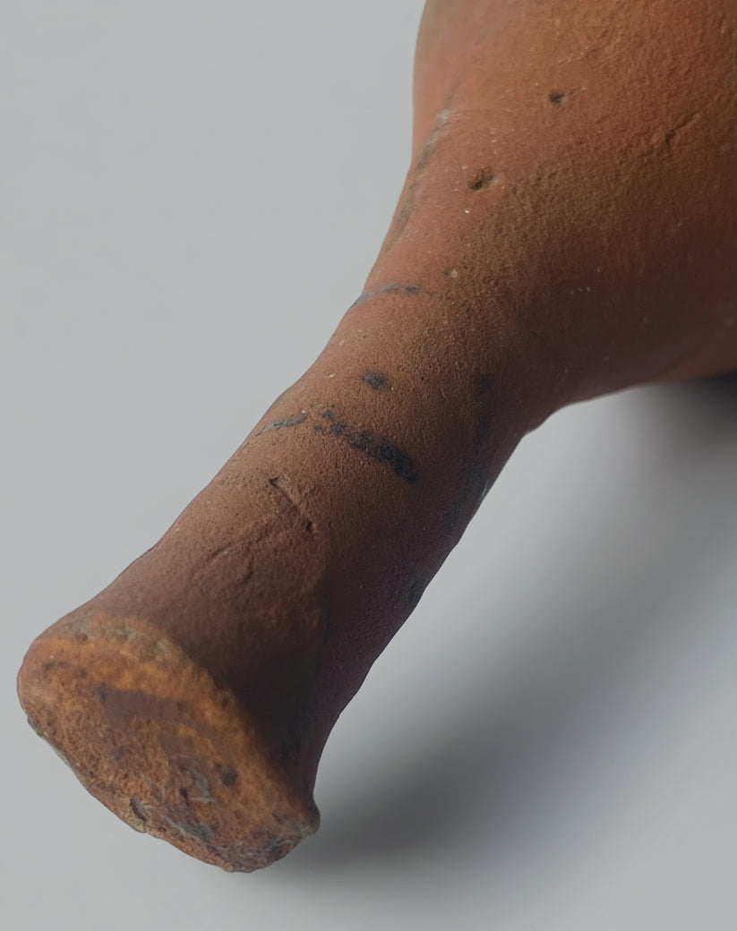 Ancient Egyptian Spindle-Form Terracotta Unguentarium - Aswan, Upper Egypt, Nile Valley - Ptolemaic Period, c.300–100 BC