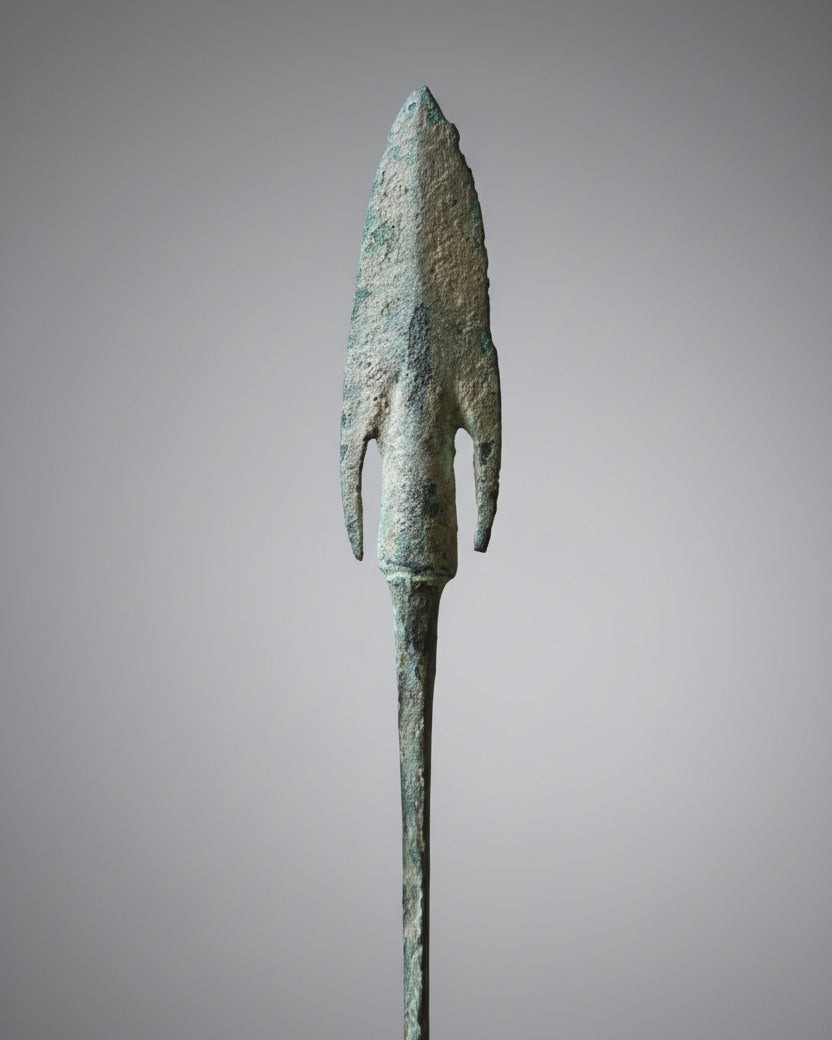 Ancient Mycenaean Bronze Projectile (Large Arrowhead/Speartip) - Mainland Greece, Late Bronze Age, c.1400–1100 BC