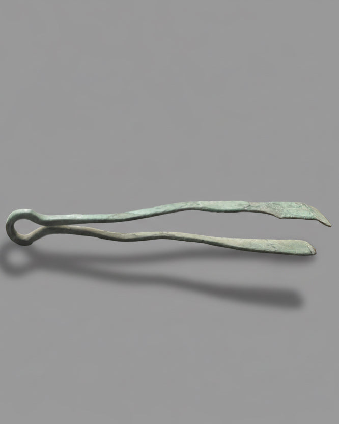 Ancient Roman Bronze Tweezers (Vulsella), c.50-300AD Roman Britain