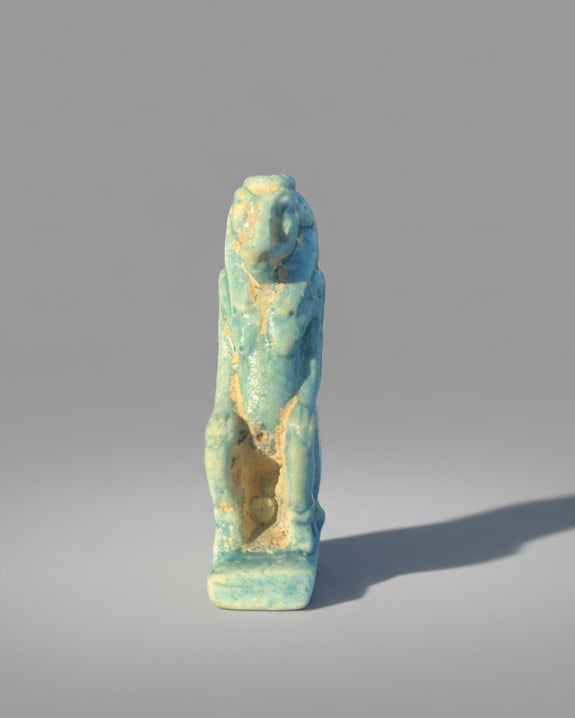 Ancient Egyptian Faience Amulet of Tawaret, c.1550-600 BC, Egypt