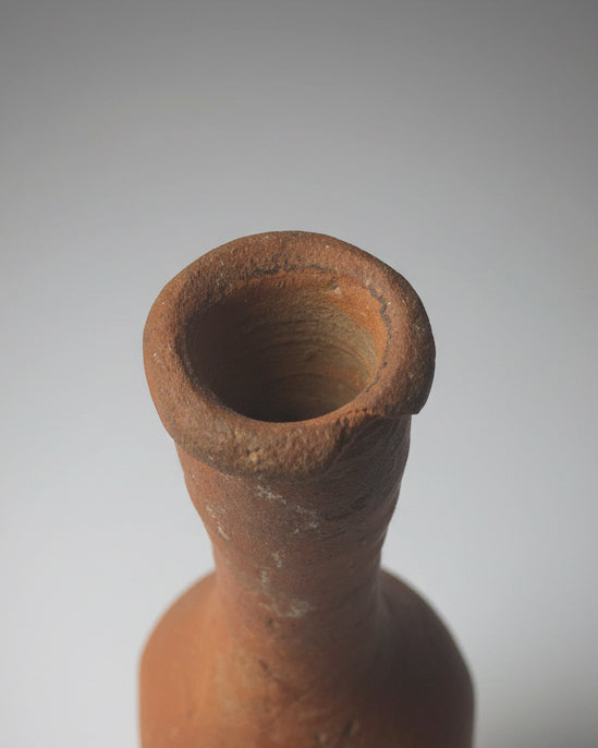 Ancient Egyptian Spindle-Form Terracotta Unguentarium - Aswan, Upper Egypt, Nile Valley - Ptolemaic Period, c.300–100 BC