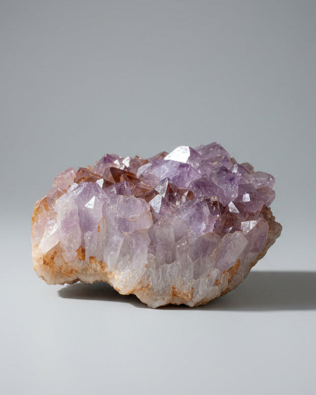 Amethyst Cluster With Iron Oxide ‘Vein’ - Southern Brazil