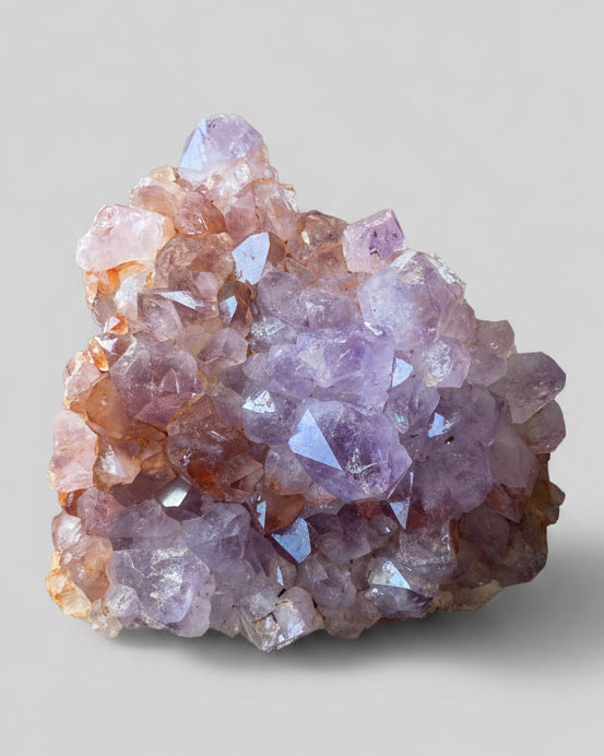 Amethyst Cluster With Iron Oxide ‘Vein’ - Southern Brazil