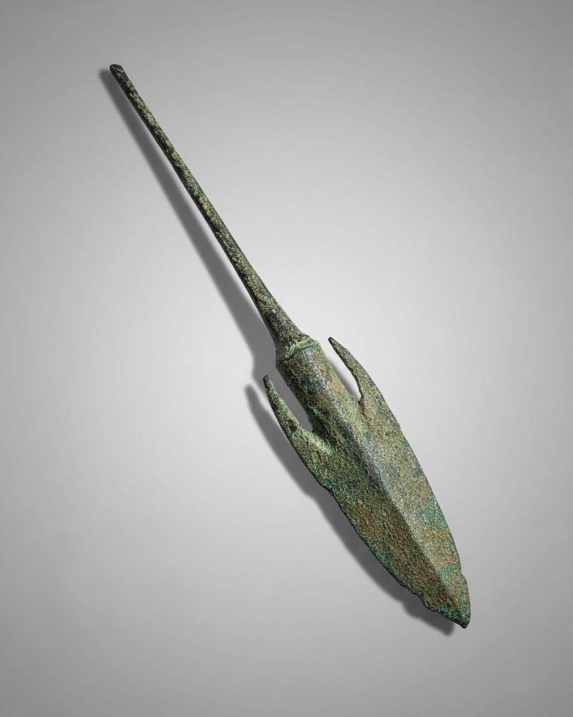 Ancient Mycenaean Bronze Projectile (Large Arrowhead/Speartip) - Mainland Greece, Late Bronze Age, c.1400–1100 BC