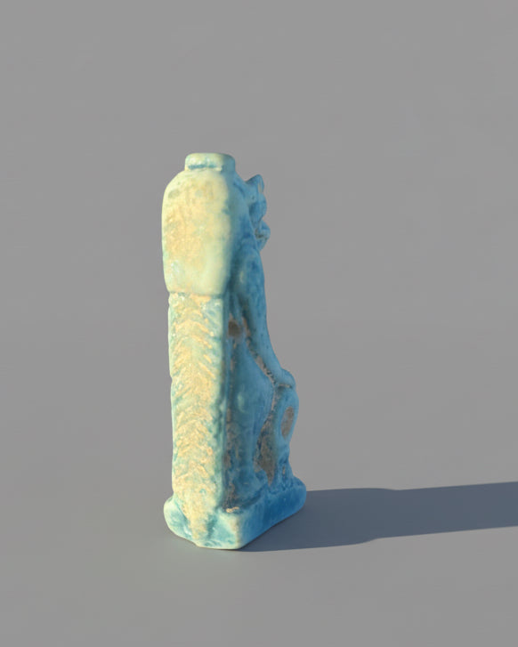 Ancient Egyptian Faience Amulet of Tawaret, c.1550-600 BC, Egypt