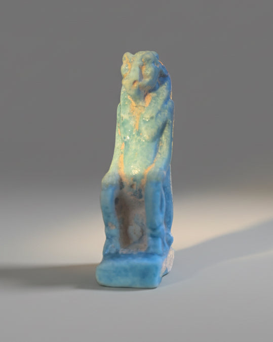 Ancient Egyptian Faience Amulet of Tawaret, c.1550-600 BC, Egypt