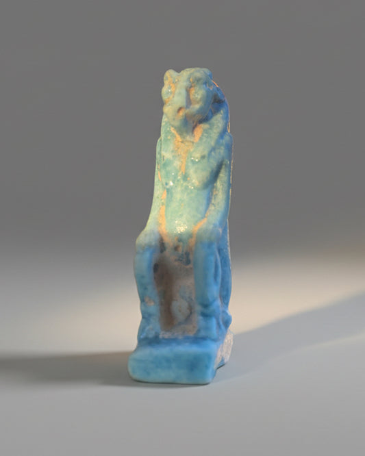 Ancient Egyptian Faience Amulet of Tawaret, c.1550-600 BC, Egypt