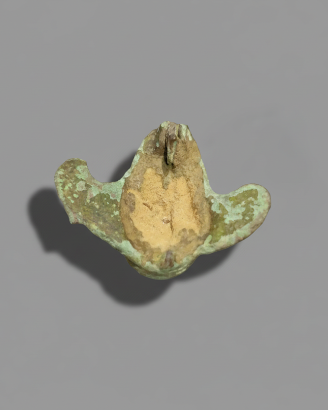 Rare Ancient Roman Zoomorphic Duck Brooch with Enamel Inlay, 100–200AD, England. PAS-Recorded, British Museum Database.