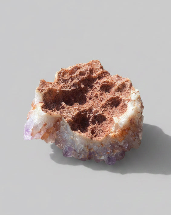 Amethyst Cluster With Iron Oxide ‘Vein’ - Southern Brazil