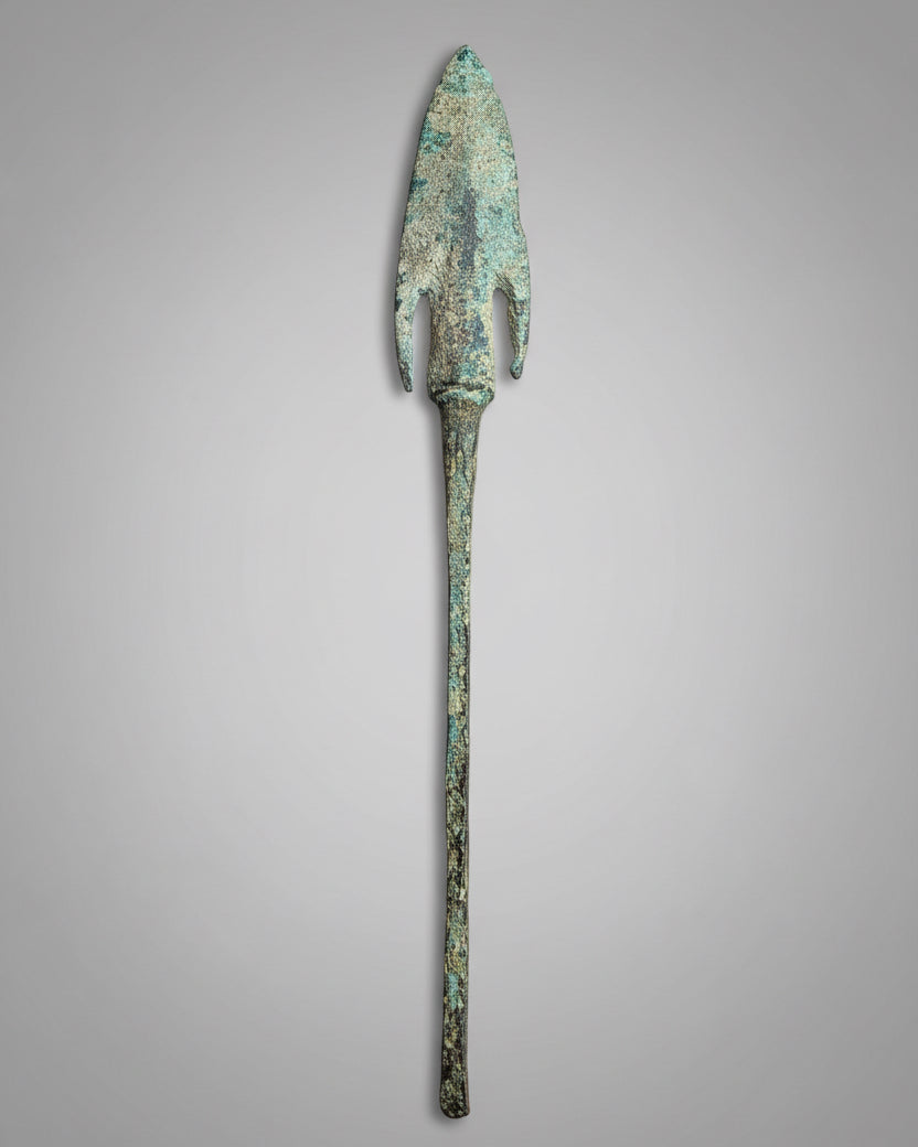 Ancient Mycenaean Bronze Projectile (Large Arrowhead/Speartip) - Mainland Greece, Late Bronze Age, c.1400–1100 BC