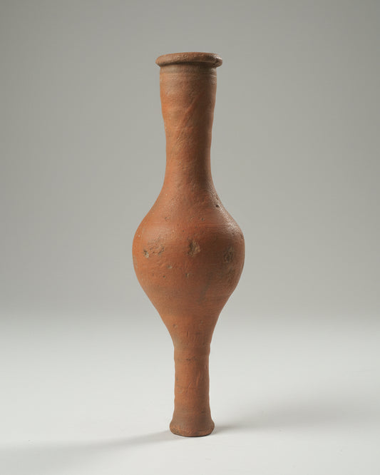 Ancient Egyptian Spindle-Form Terracotta Unguentarium - Aswan, Upper Egypt, Nile Valley - Ptolemaic Period, c.300–100 BC