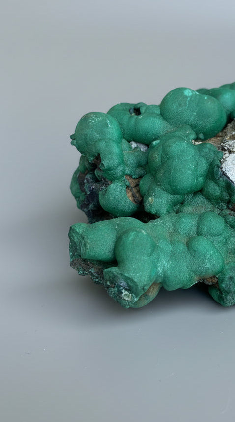 Botryoidal Malachite Specimen, natural form. Congo.