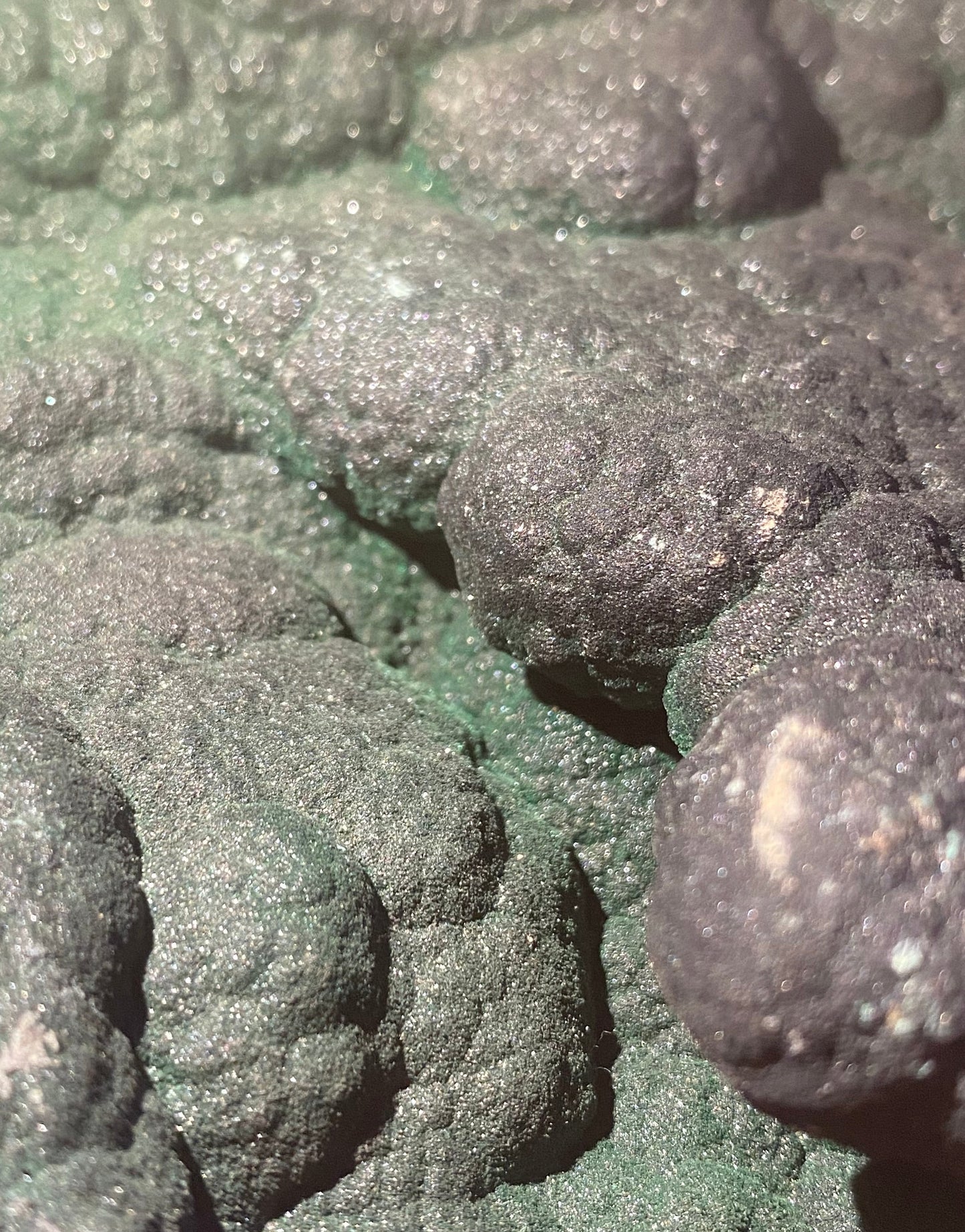 XL 10" Velvet Botryoidal Malachite on Chrysocolla Specimen, L'Etoile du Congo Mine, Lubumbashi, Katanga, DR Congo