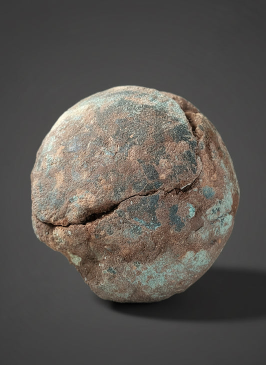 Huge Hadrosaurid Dinosaur Egg with ‘hatching gap’ (Dendroolithus oogenus), Xixia Basin, China