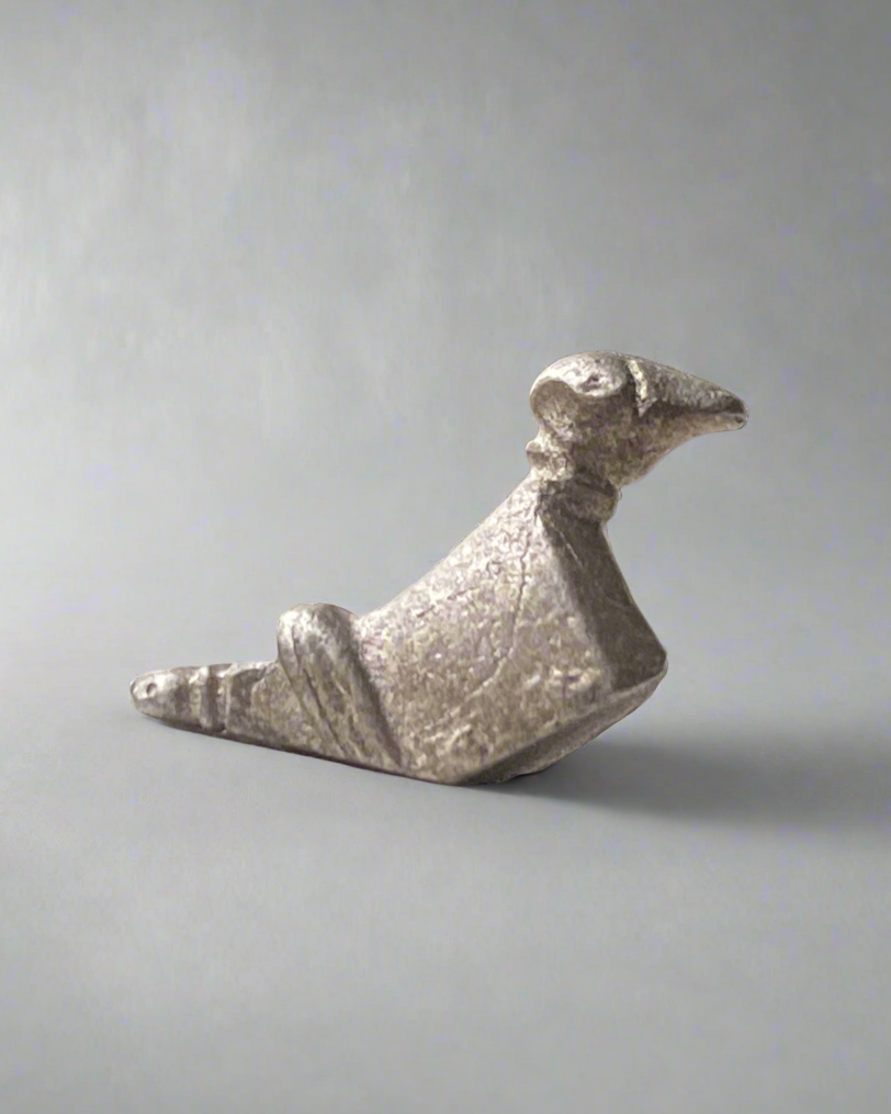 Ancient Romano-Celtic Silver Bird/Duck Amulet, c.100BC-100AD, Late Iron Age/Early Roman Britain