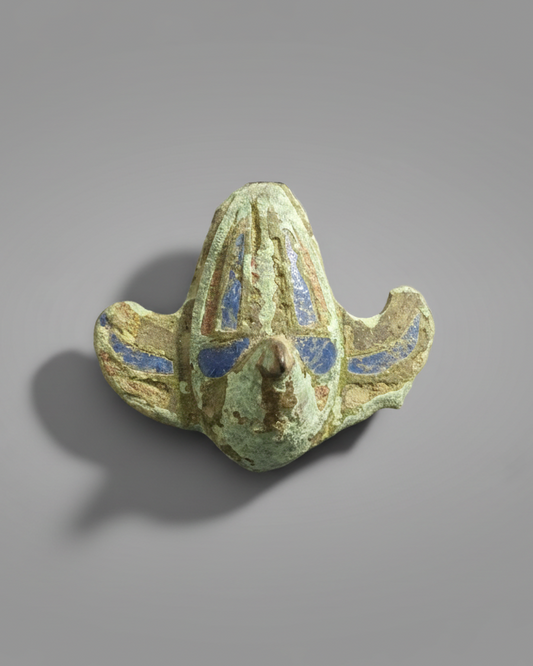 Rare Ancient Roman Zoomorphic Duck Brooch with Enamel Inlay, 100–200AD, England. PAS-Recorded, British Museum Database.