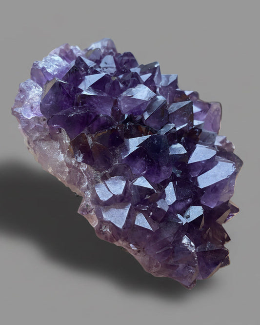 Deep Purple Amethyst Cluster on matrix, Southern Brazil