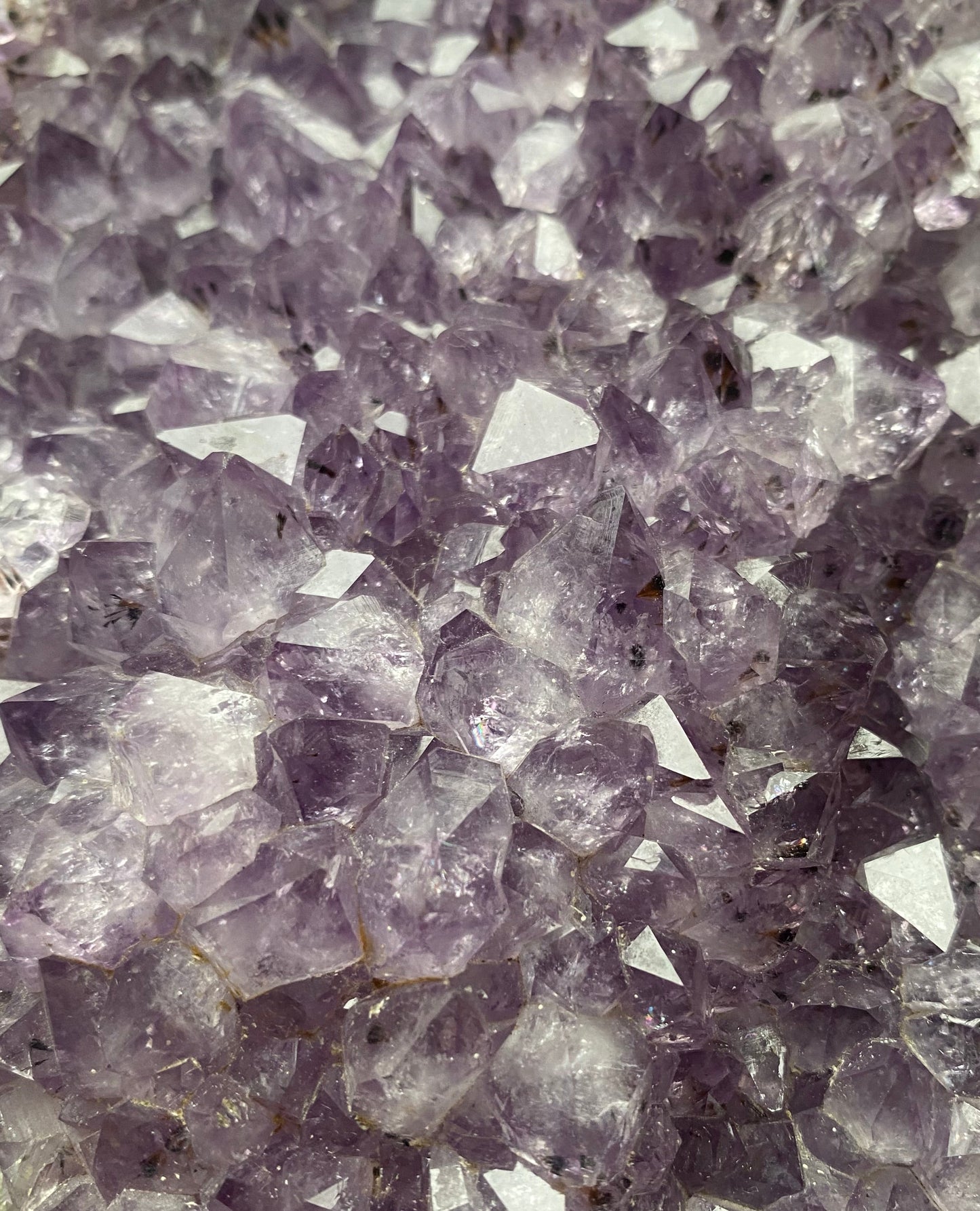 Amethyst slab cluster. Brazil.
