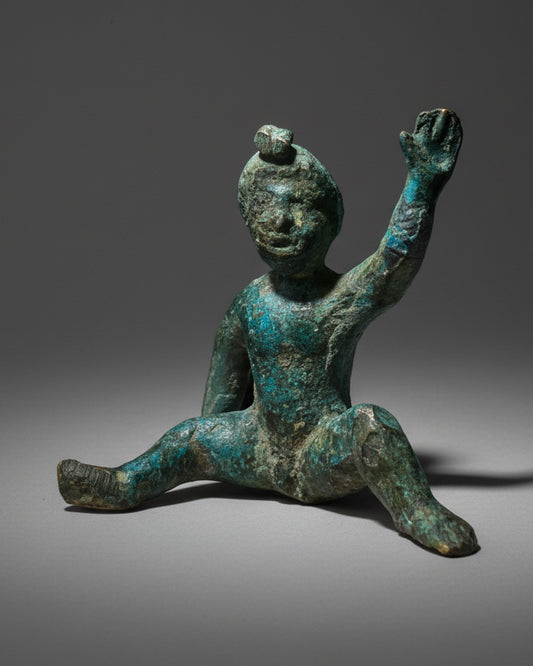 Ancient Roman Bronze Statuette of Eros (Cupid), 100-300AD, Western Roman Empire