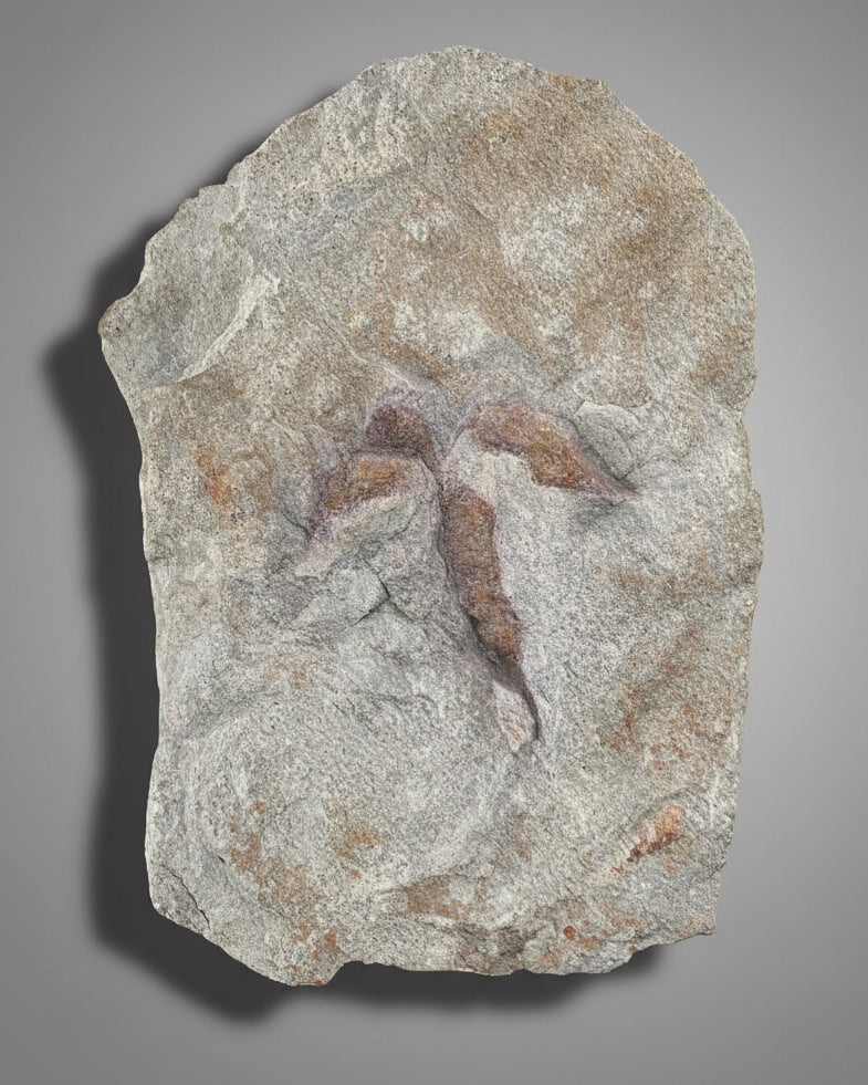 British Theropod Dinosaur Footprint, Late Jurassic, 
Scalby fm, Burniston Bay, North Yorkshire, UK