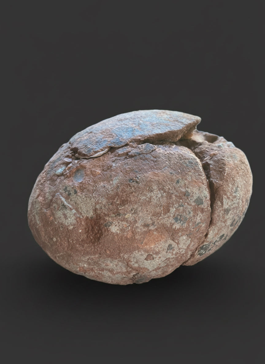 Huge Hadrosaurid Dinosaur Egg with ‘hatching gap’ (Dendroolithus oogenus), Xixia Basin, China