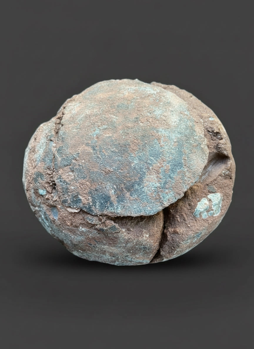 Huge Hadrosaurid Dinosaur Egg with ‘hatching gap’ (Dendroolithus oogenus), Xixia Basin, China