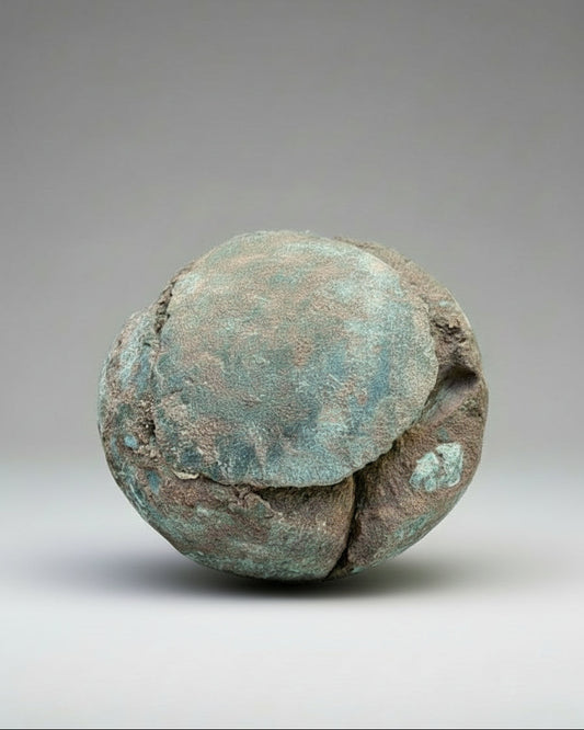 Extra- Large Hadrosaurid Dinosaur Egg with ‘hatching gap’ (Dendroolithus oogenus),China.