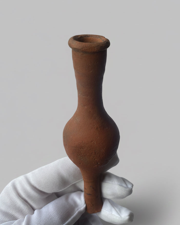 Ancient Egyptian Spindle-Form Terracotta Unguentarium - Aswan, Upper Egypt, Nile Valley - Ptolemaic Period, c.300–100 BC