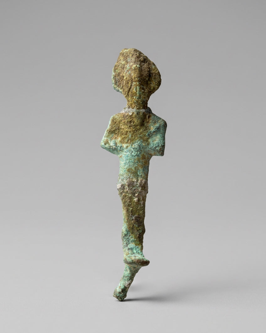 Ancient Egyptian Bronze Osiris Figure, 26th to 31st Dynasty, c. 664 to 332 BC