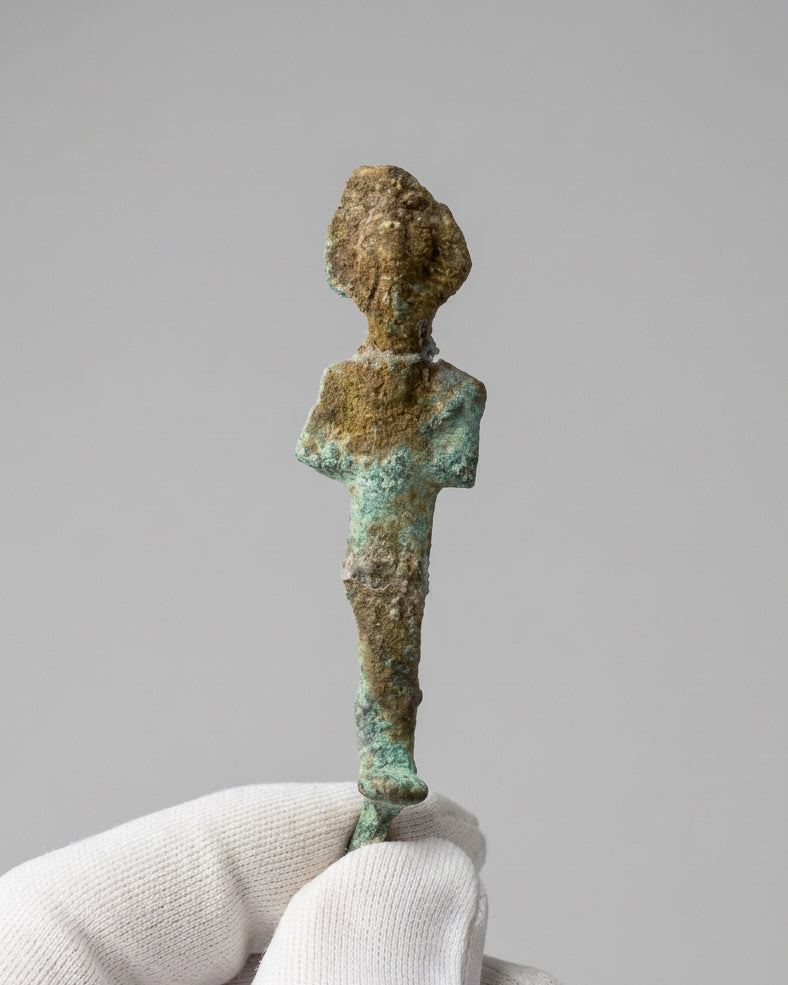 Ancient Egyptian Bronze Osiris Figure, 26th to 31st Dynasty, c. 664 to 332 BC