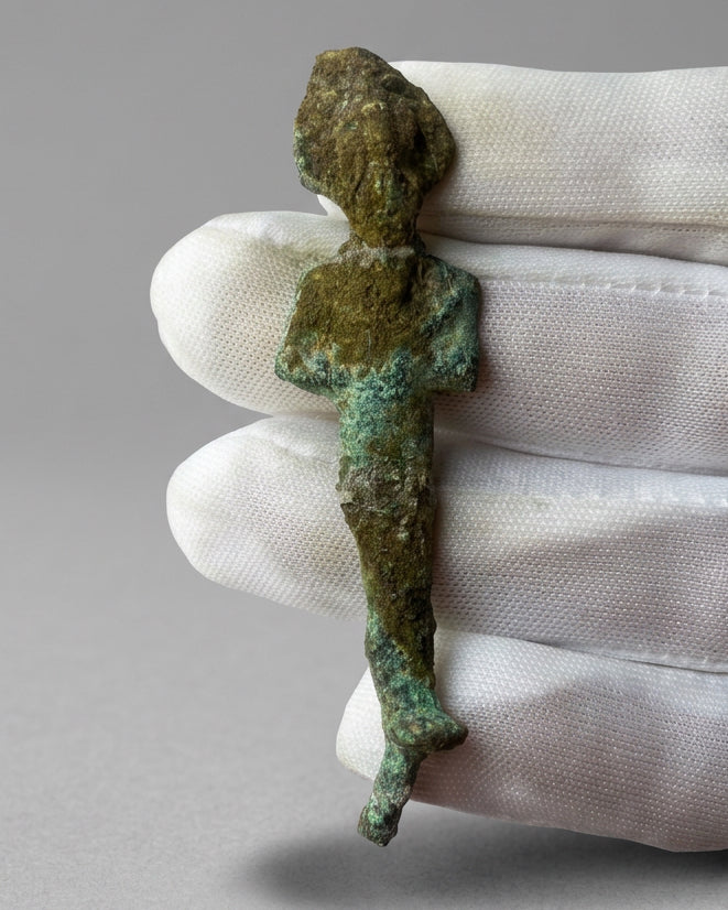 Ancient Egyptian Bronze Osiris Figure, 26th to 31st Dynasty, c. 664 to 332 BC