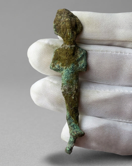 Ancient Egyptian Bronze Osiris Figure, 26th to 31st Dynasty, c. 664 to 332 BC