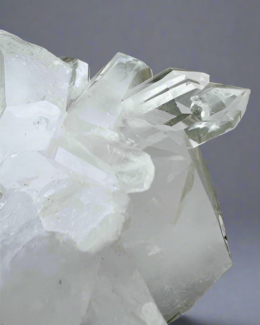 Unique Brazilian clear quartz cluster