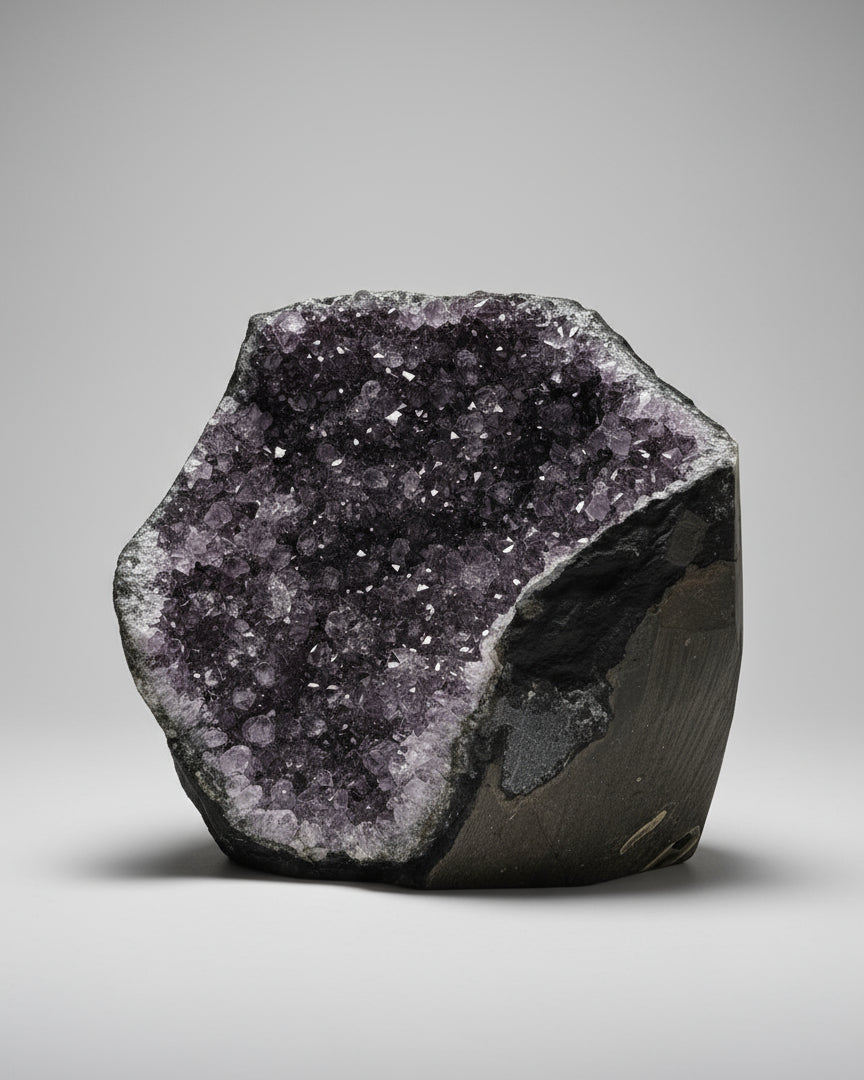 Brazilian Amethyst Cut Base Geode.