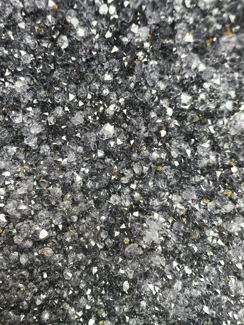 amethyst drusy cut base geode