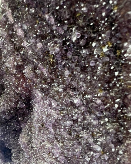 Amethyst drusy cut base geode cave #2