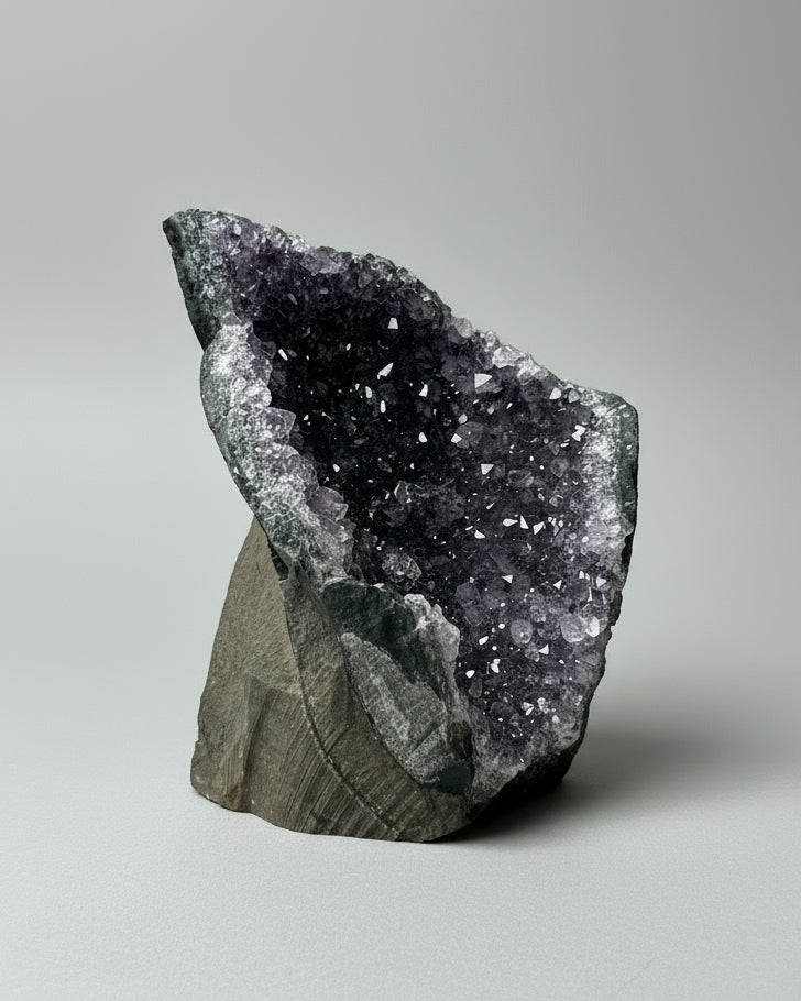 Brazilian Amethyst Cut Base Geode.